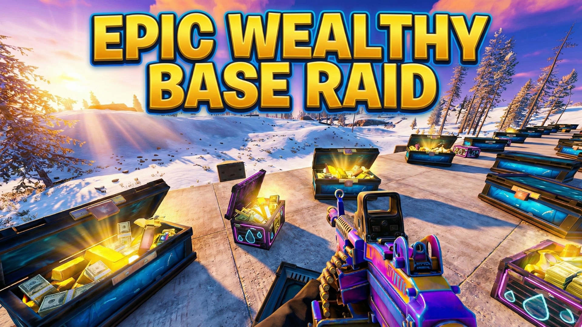 Exploring a base that appeared rich during the raid