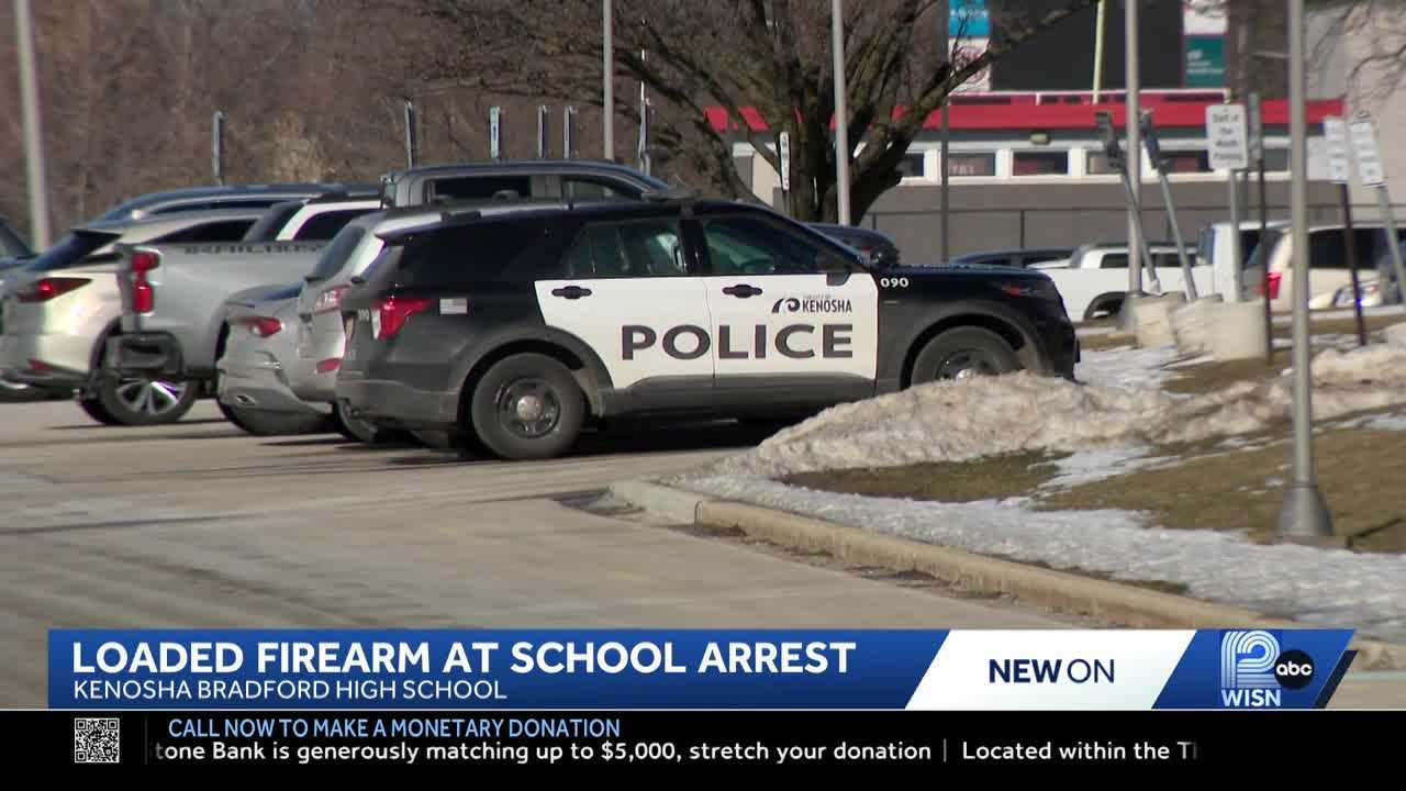 Teen arrested after bringing loaded firearm to Kenosha school, police say