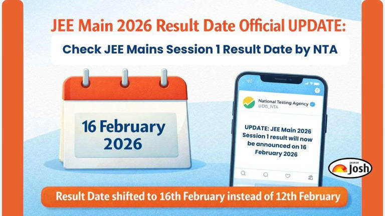 JEE Main 2026 result date official update: Check new mains session 1 ...