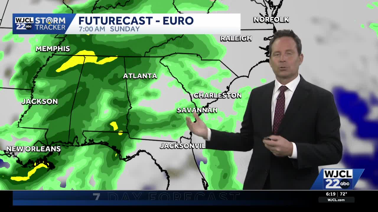 Tracking rain chances over the upcoming holiday weekend for Southeast ...