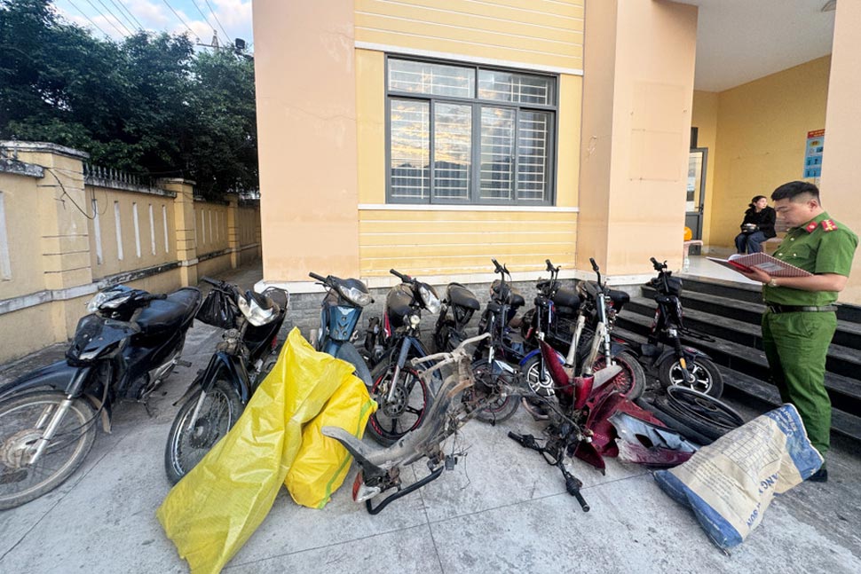 Điều tra nhóm thiếu niên gây ra 12 vụ trộm xe ở Gia Lai