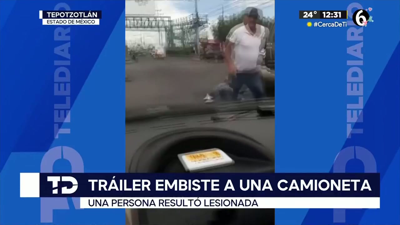 Tráiler embiste a una camioneta en Tepotzotlán; una persona resultó ...