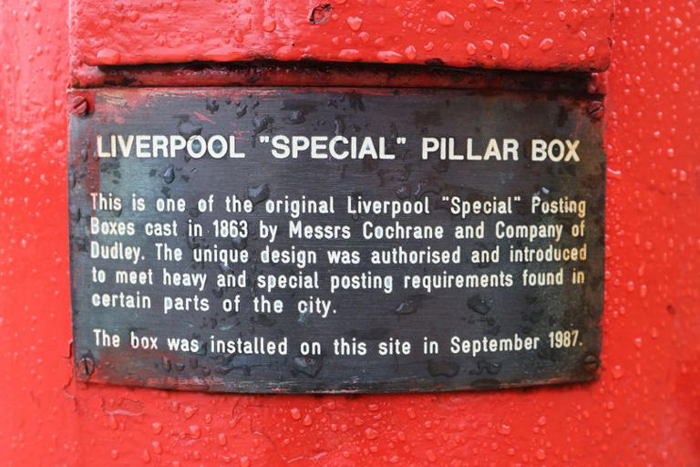 Postbox created especially for Liverpool that's the last of its kind