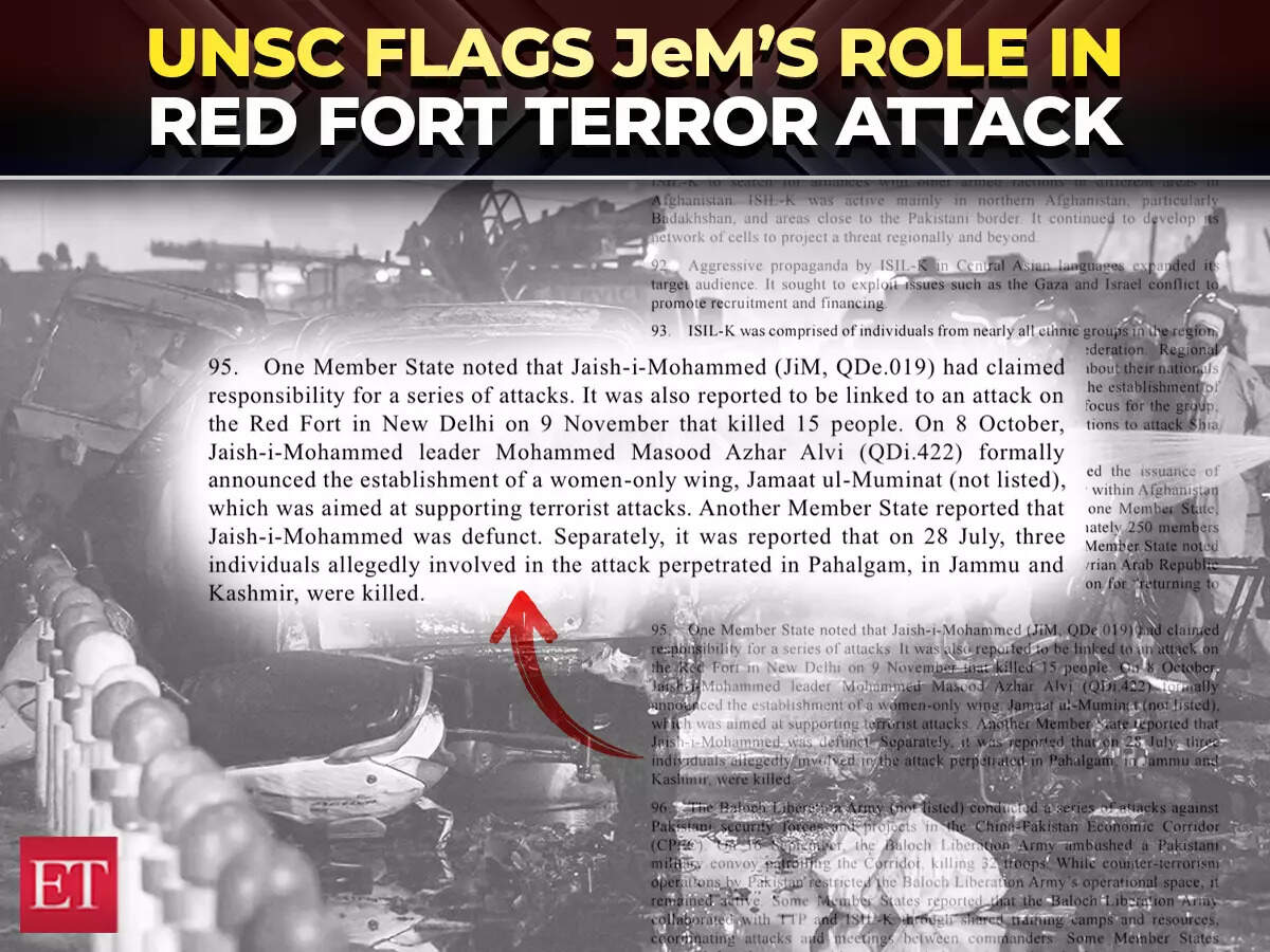 UNSC flags Pakistani terror group Jaish role in Red Fort terror attack