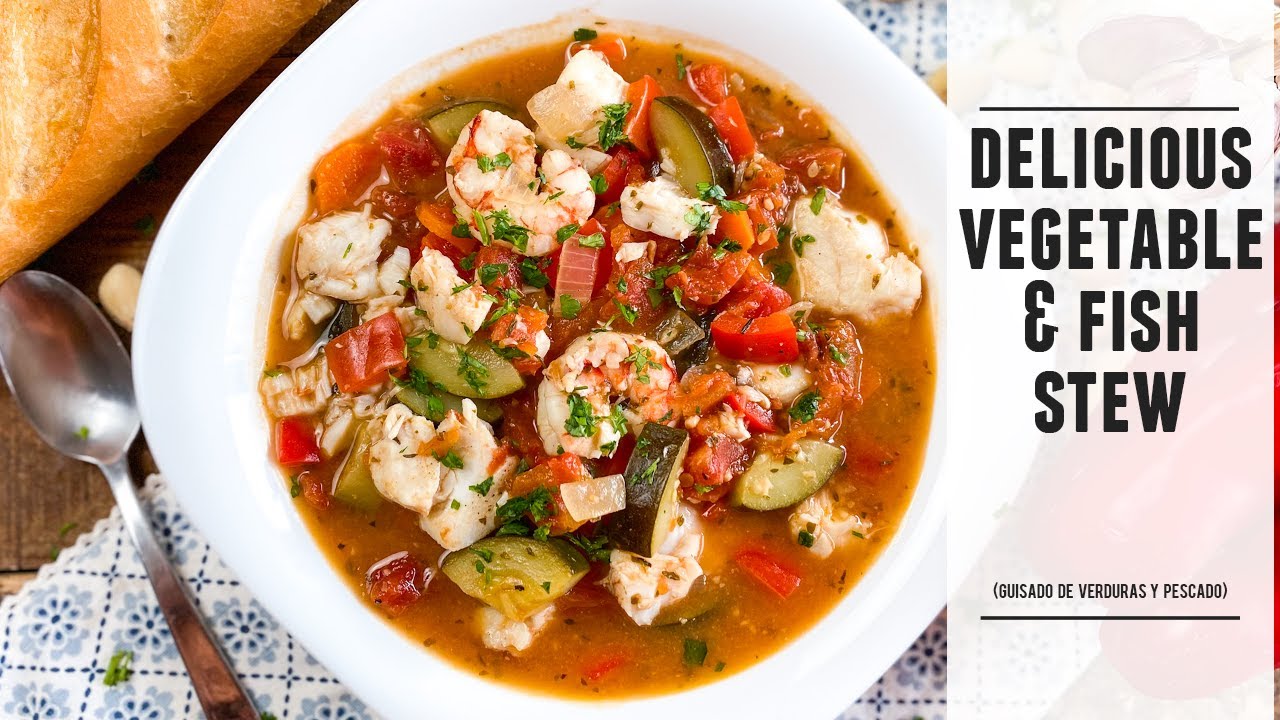 Mediterranean vegetable & fish stew: Easy & healthy one-pan recipe
