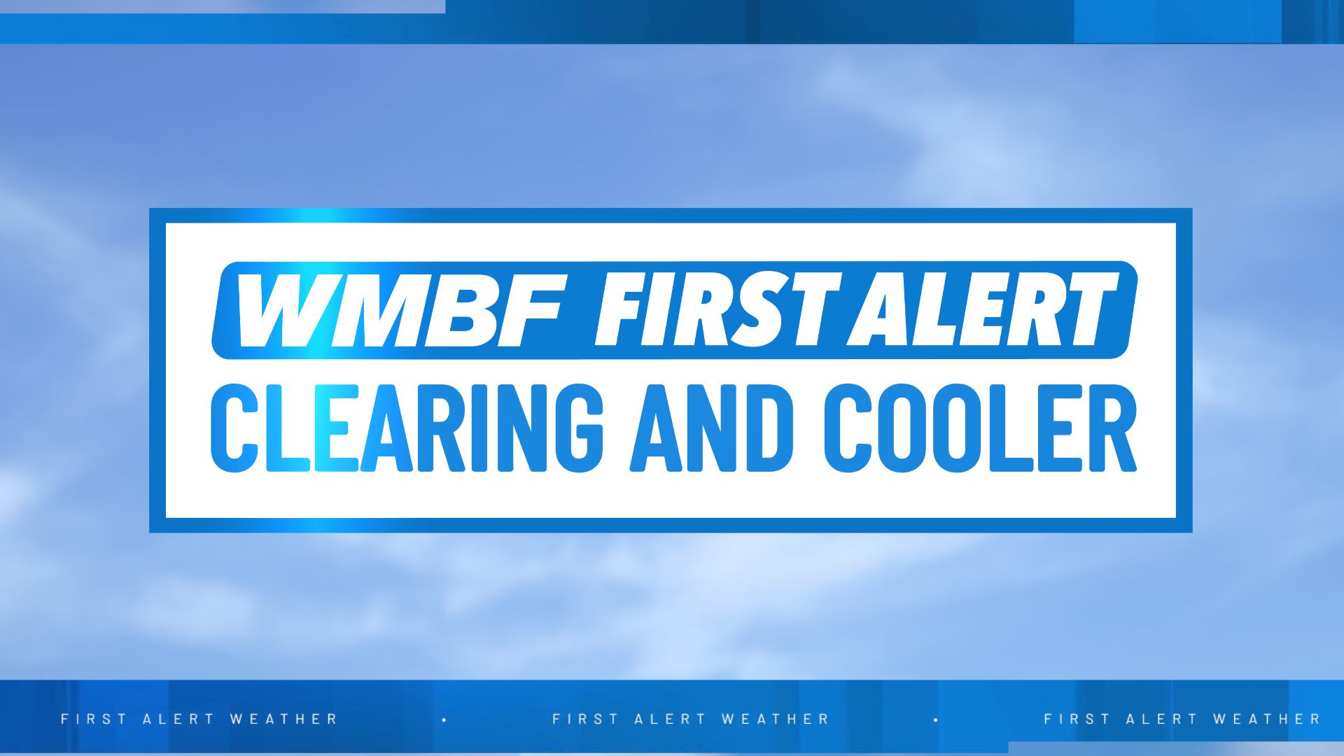 First alert: Clear and cool end to the week, soaking rain Sunday