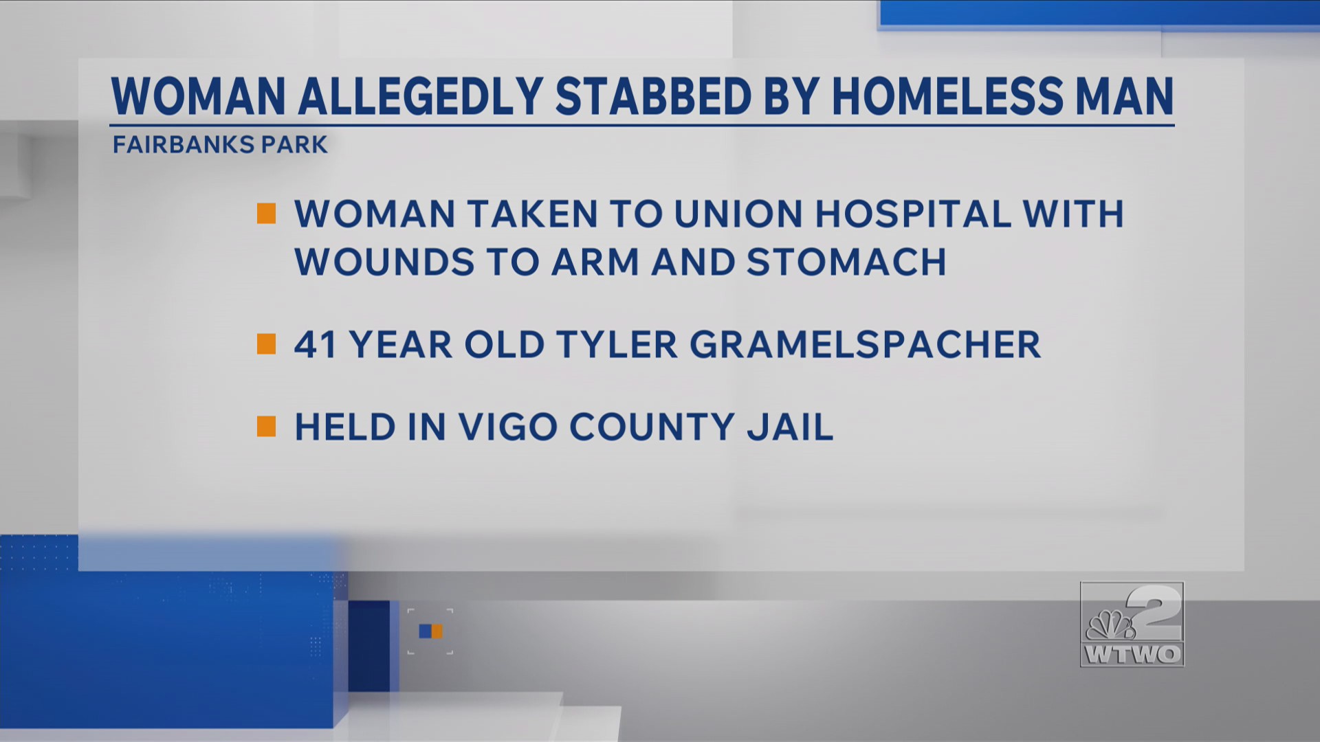 Homeless man arrested after allegedly stabbing woman in Terre Haute park