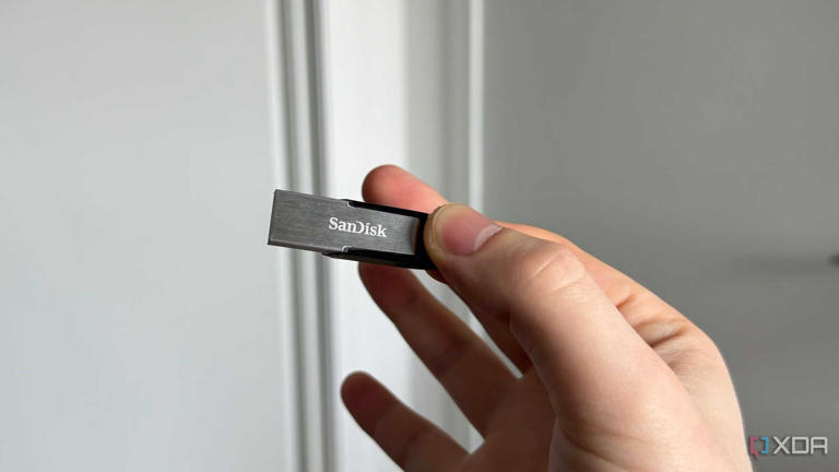 A Sandisk USB stick 
