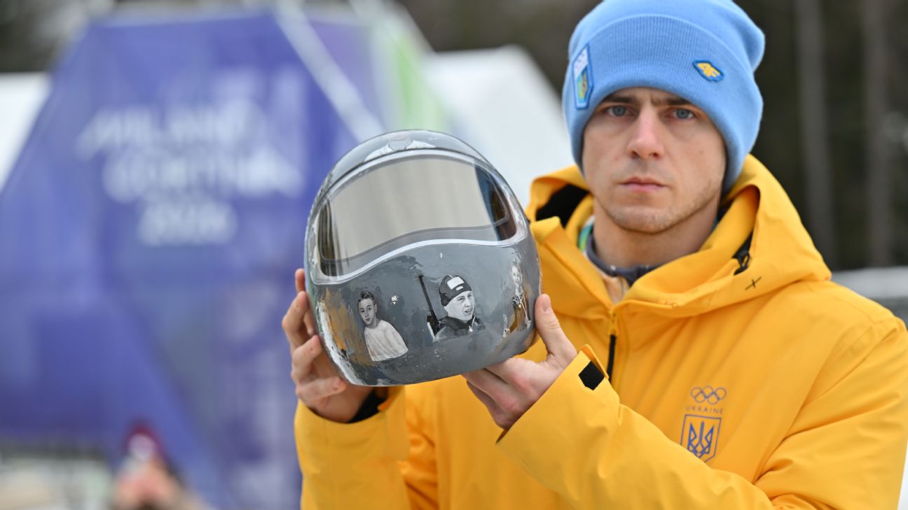 Ukraine skeleton racer disqualified from 2026 Winter Olympics over tribute helmet<br>