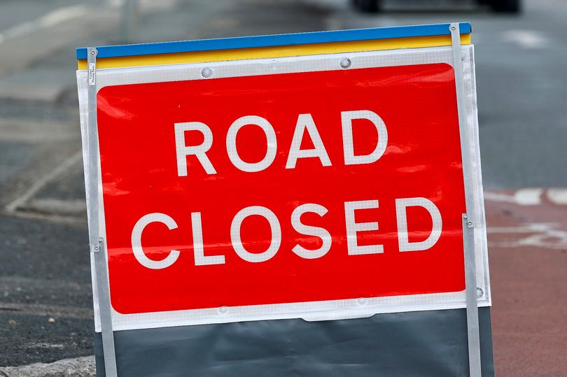 Van driver in trouble as cordon up on shut North Staffordshire road