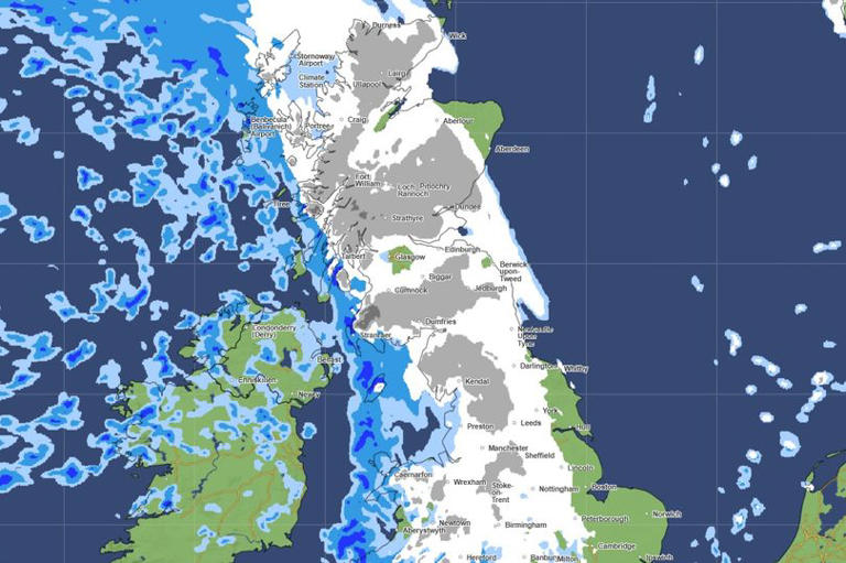 Met Office warning as snow maps show blanket of white hitting UK in 800 ...