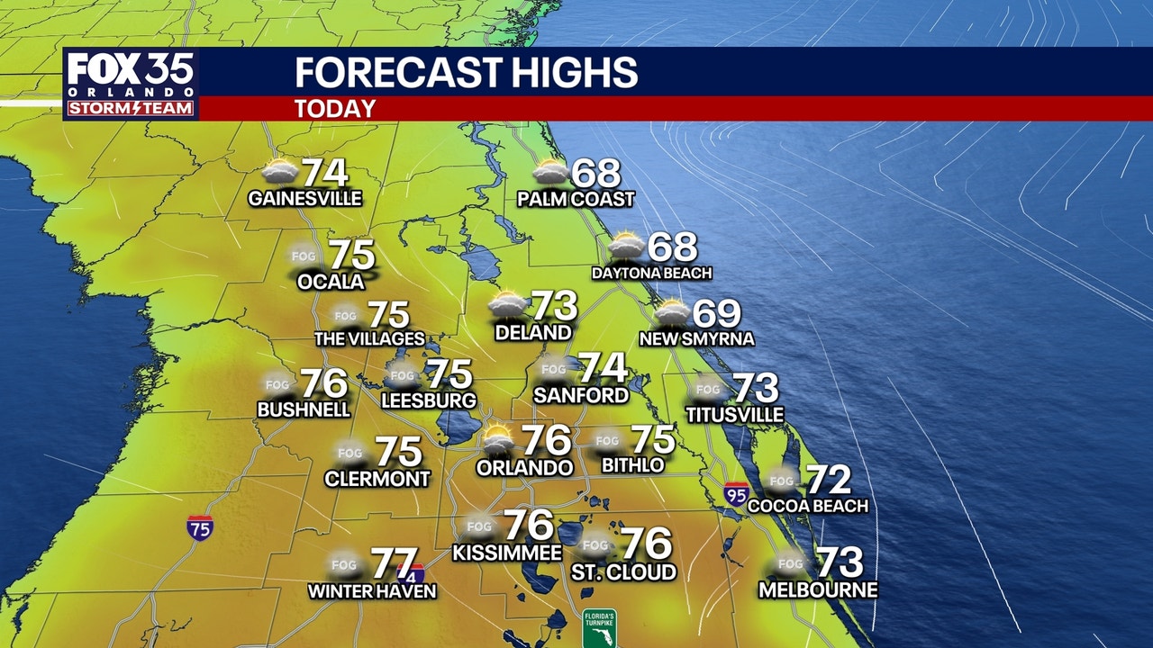 Orlando weather: Warm temps sticking around with slight chance of rain