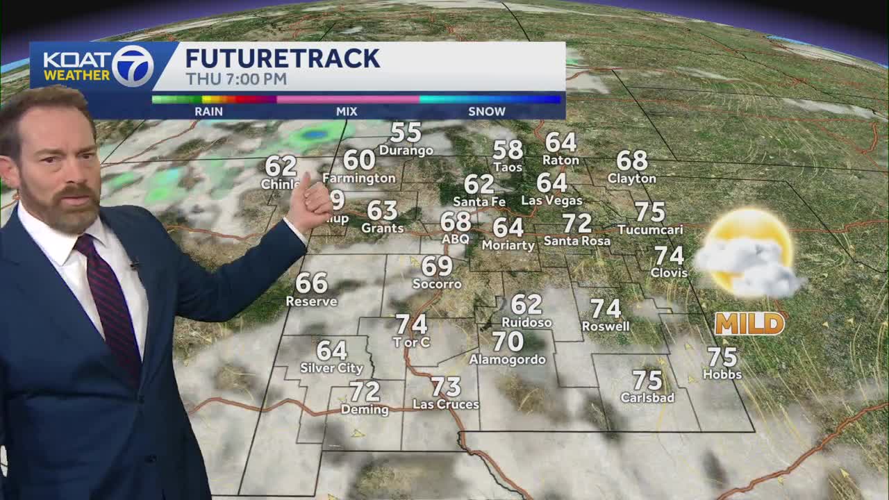 Challenging record highs one more time before the next storm rolls in ...