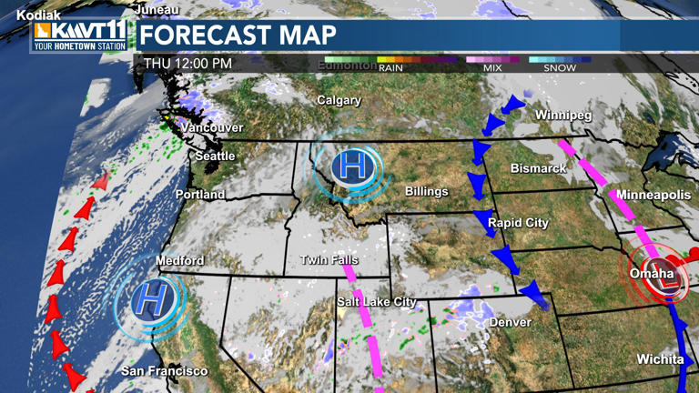 More clouds but dry; warming through the weekend