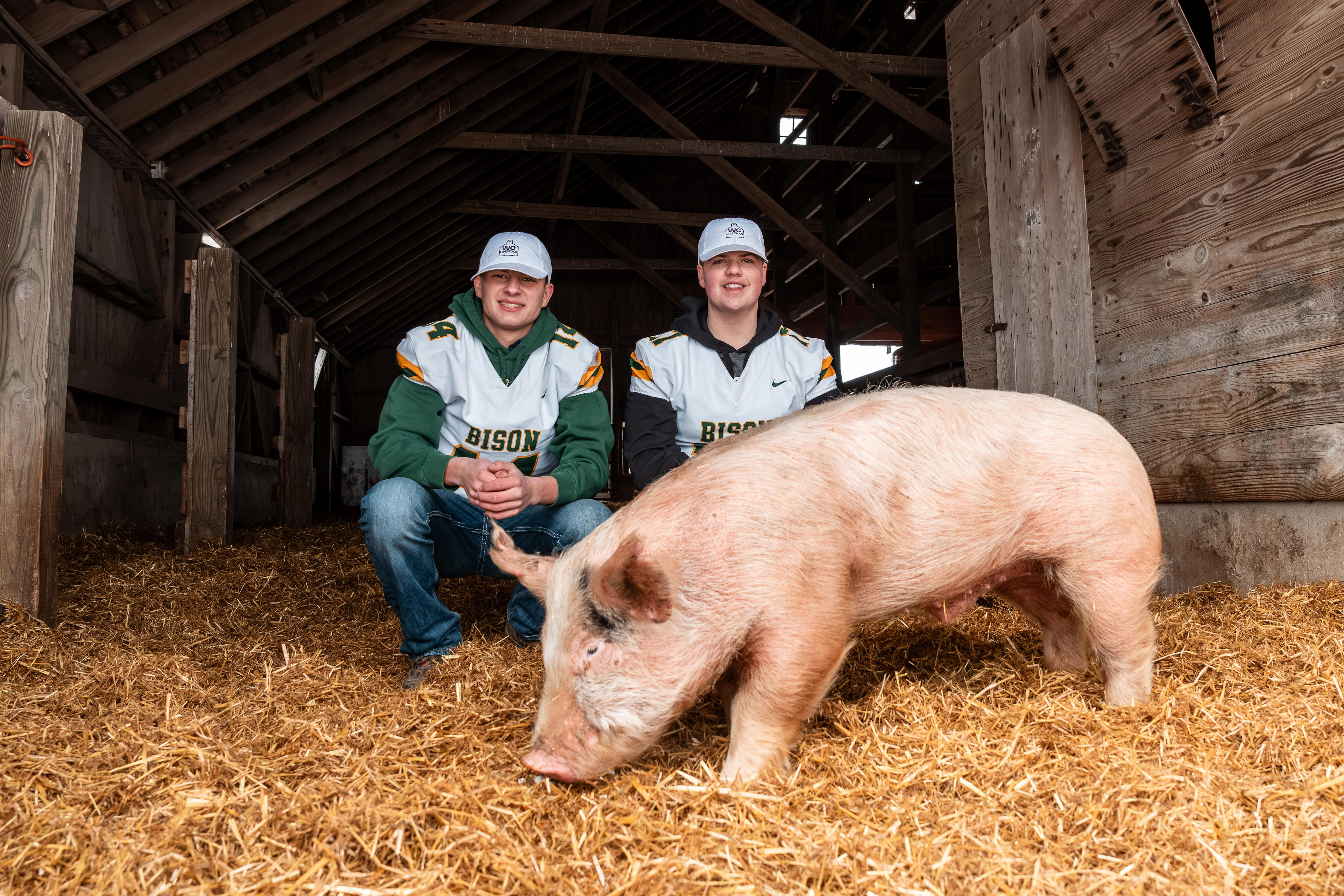 Benton Central two-sport athletes also business partners in pork ...