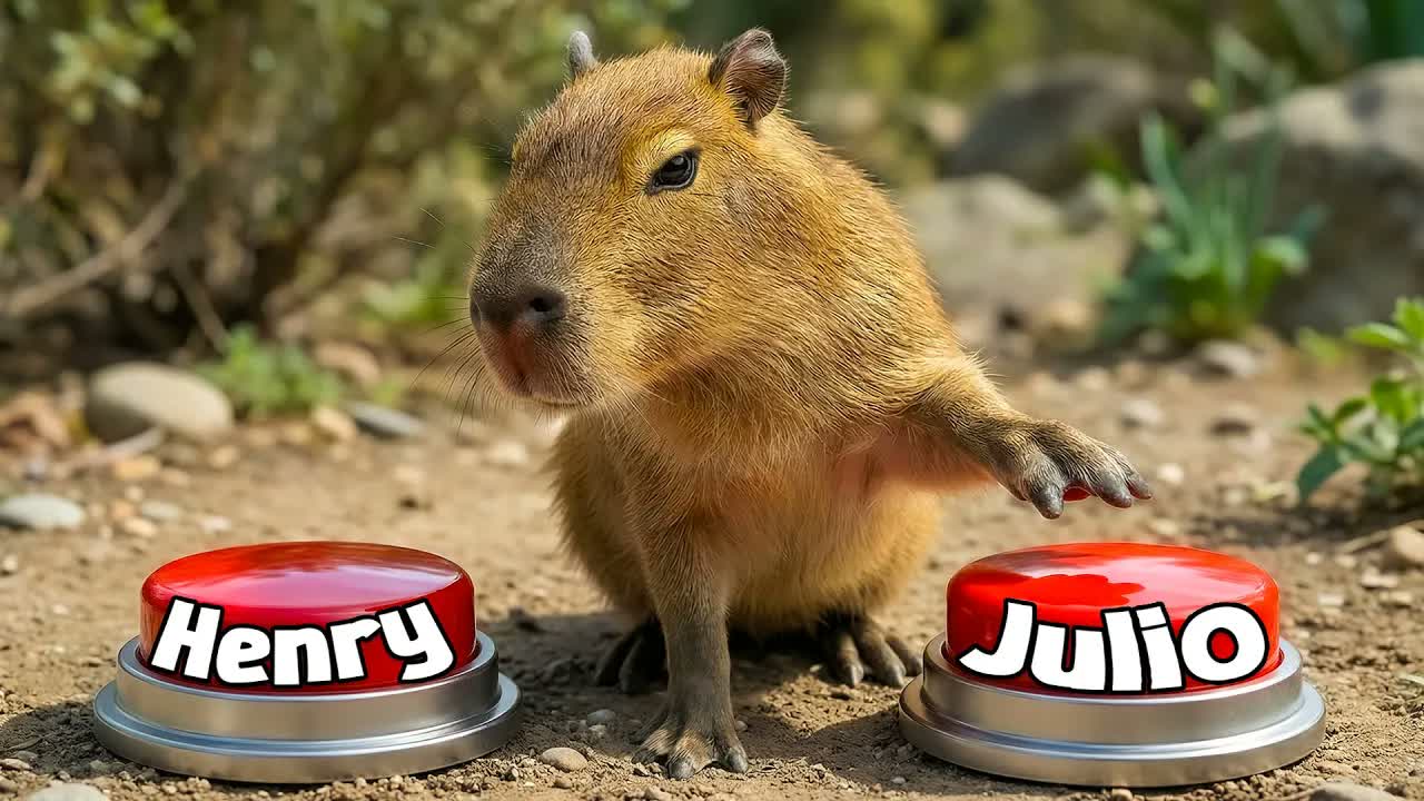 Letting a capybara choose his name leads to a surprising result