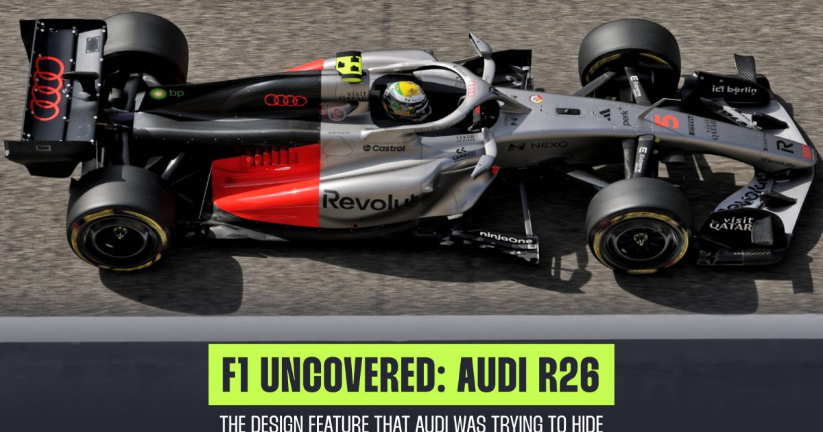 Audi’s hidden R26 bib detail reveals clever 2026 aero twist