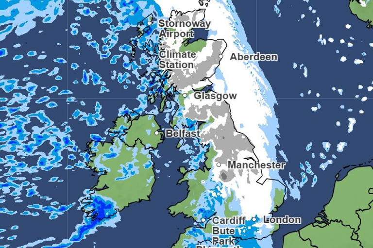 Met Office map shows all the UK areas facing snow this weekend - full list
