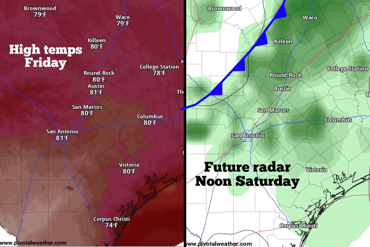 As South Texas temperatures surge, are any cold fronts coming to San ...