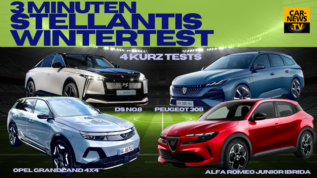 Stellantis Wintertestfahrten 2026 - Kurztests mit Alfa Romeo, DS, Opel ...