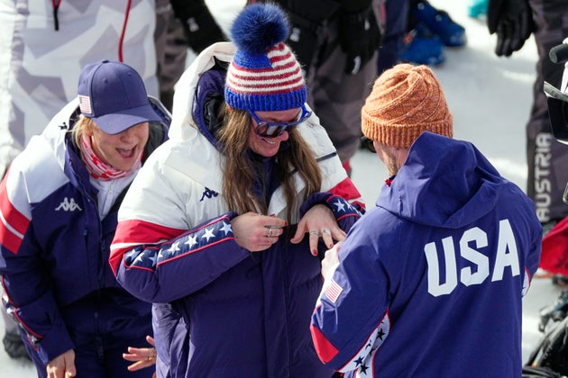 US Olympic champion Breezy Johnson crashes out… straight into a proposal<br>