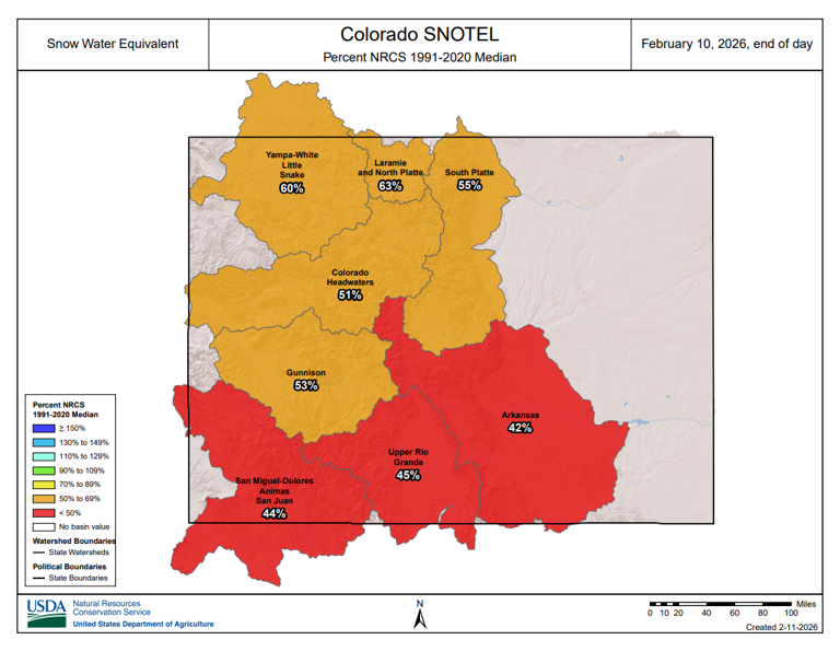 3.3M Coloradans in drought areas as record-low snowpack raises water ...