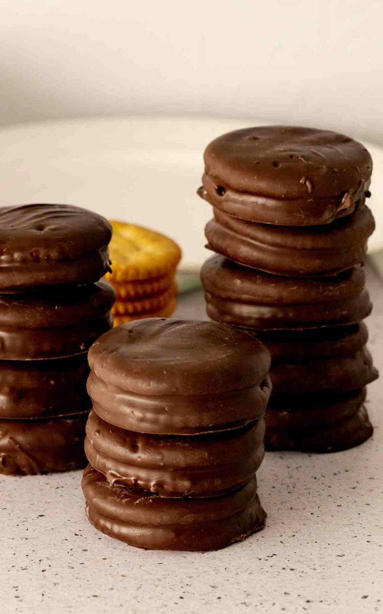 Chocolate covered Ritz crackers