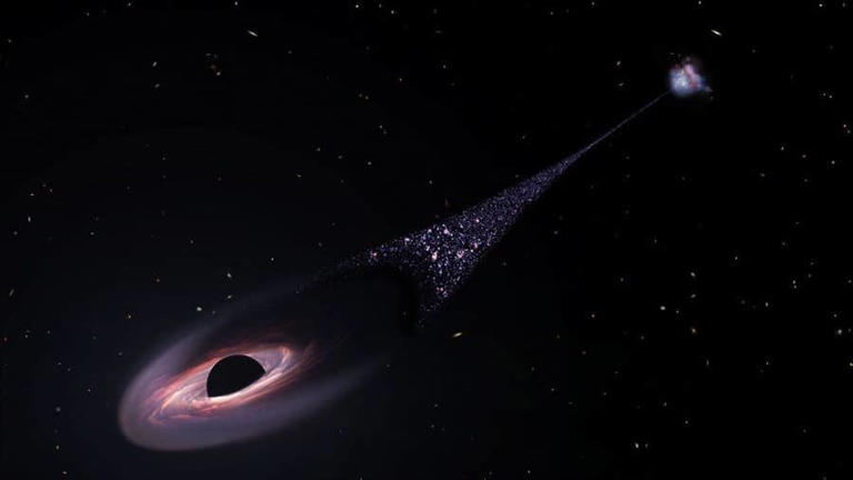 A monster black hole just went rogue, and it’s racing through space at ...