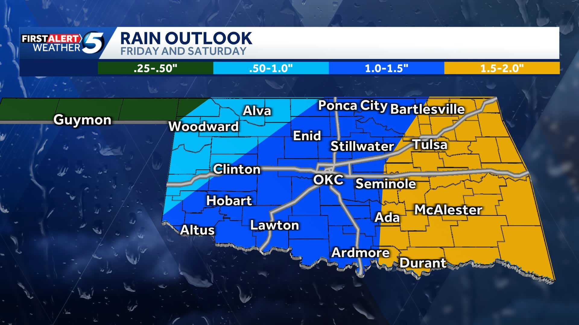 Timeline: Severe storms possible late Friday and into Saturday