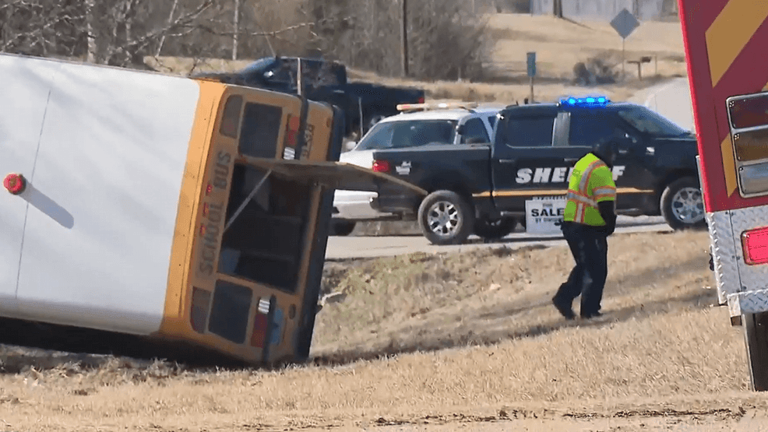 Students injured in school bus crash in Blount County