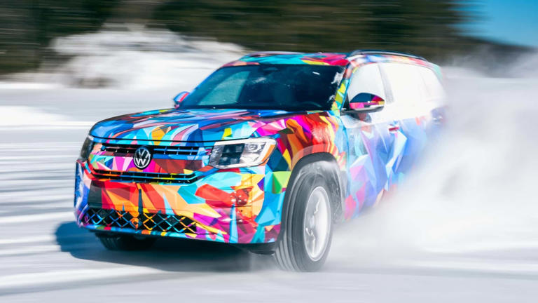 I drifted a 2027 Volkswagen Atlas prototype on ice. It seemed promising