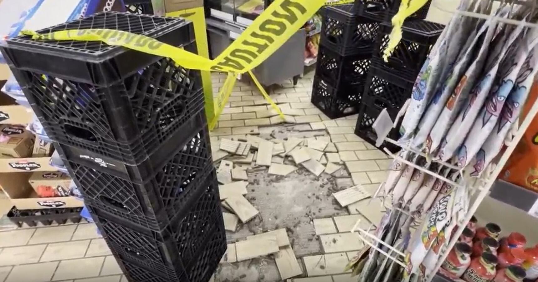 Frost quake blamed for damage to gas station in Michigan