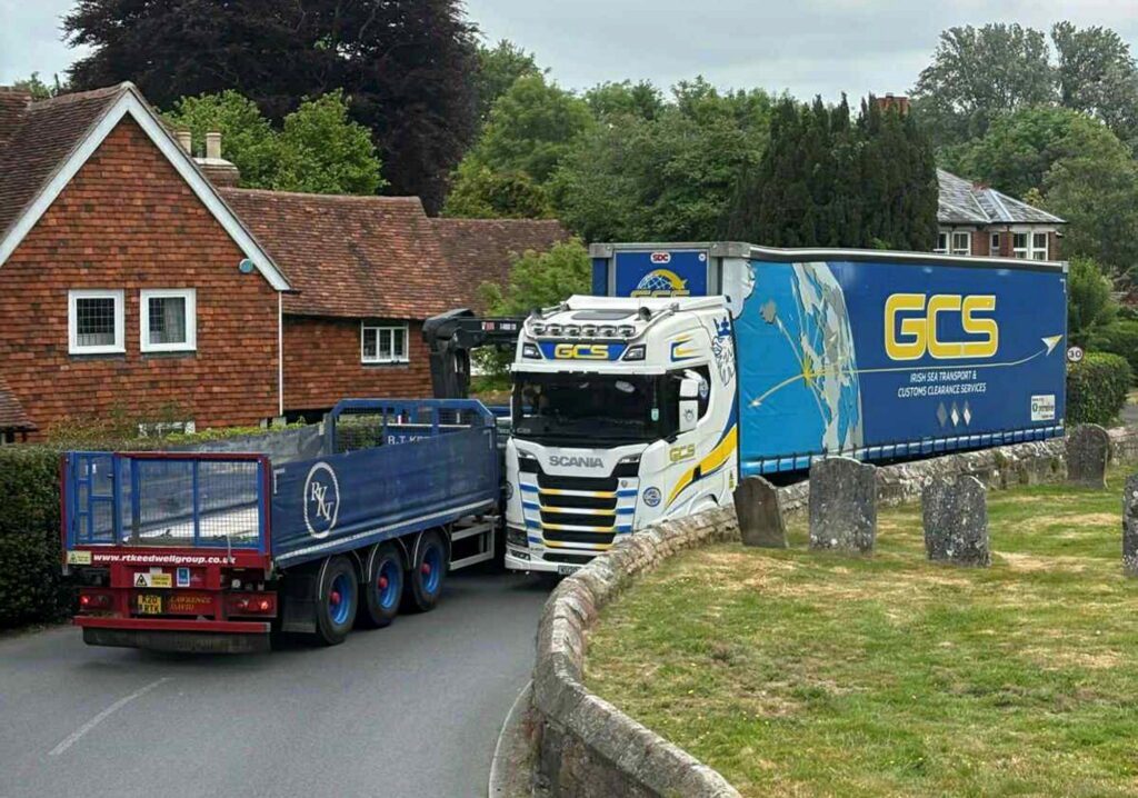 Villagers urged to snitch on lorry drivers who use tiny roads as shortcut