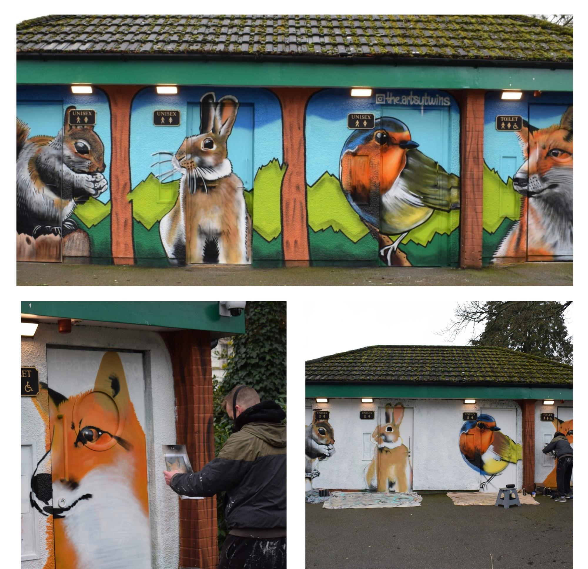 Artists take a walk on the wild side for Rugby park's vibrant mural