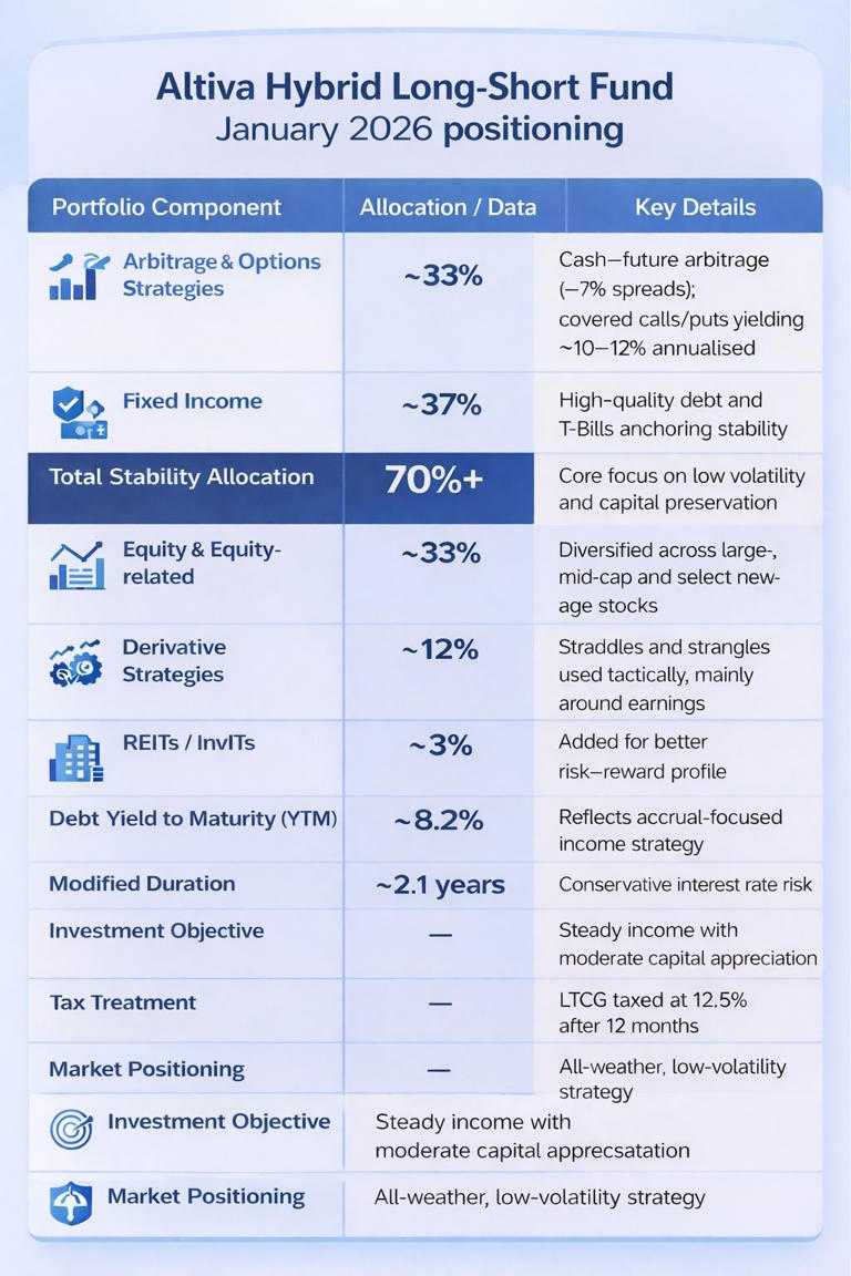 Altiva Hybrid Long-Short Fund parks 70%+ in arbitrage, debt as ...