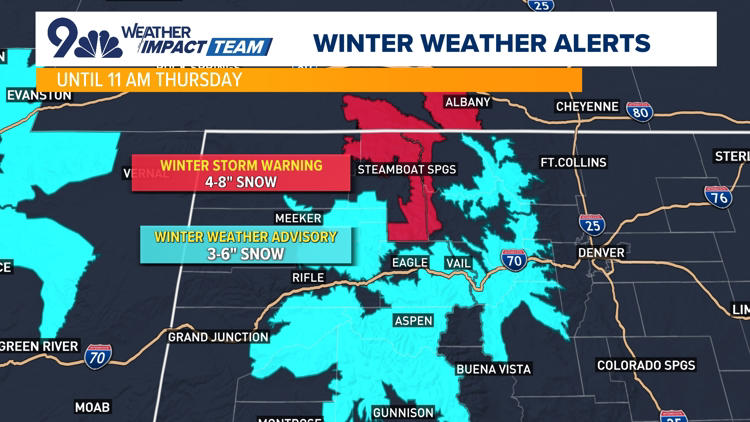 Winter storm warnings in Colorado mountains: Up to 20 inches of snow ...