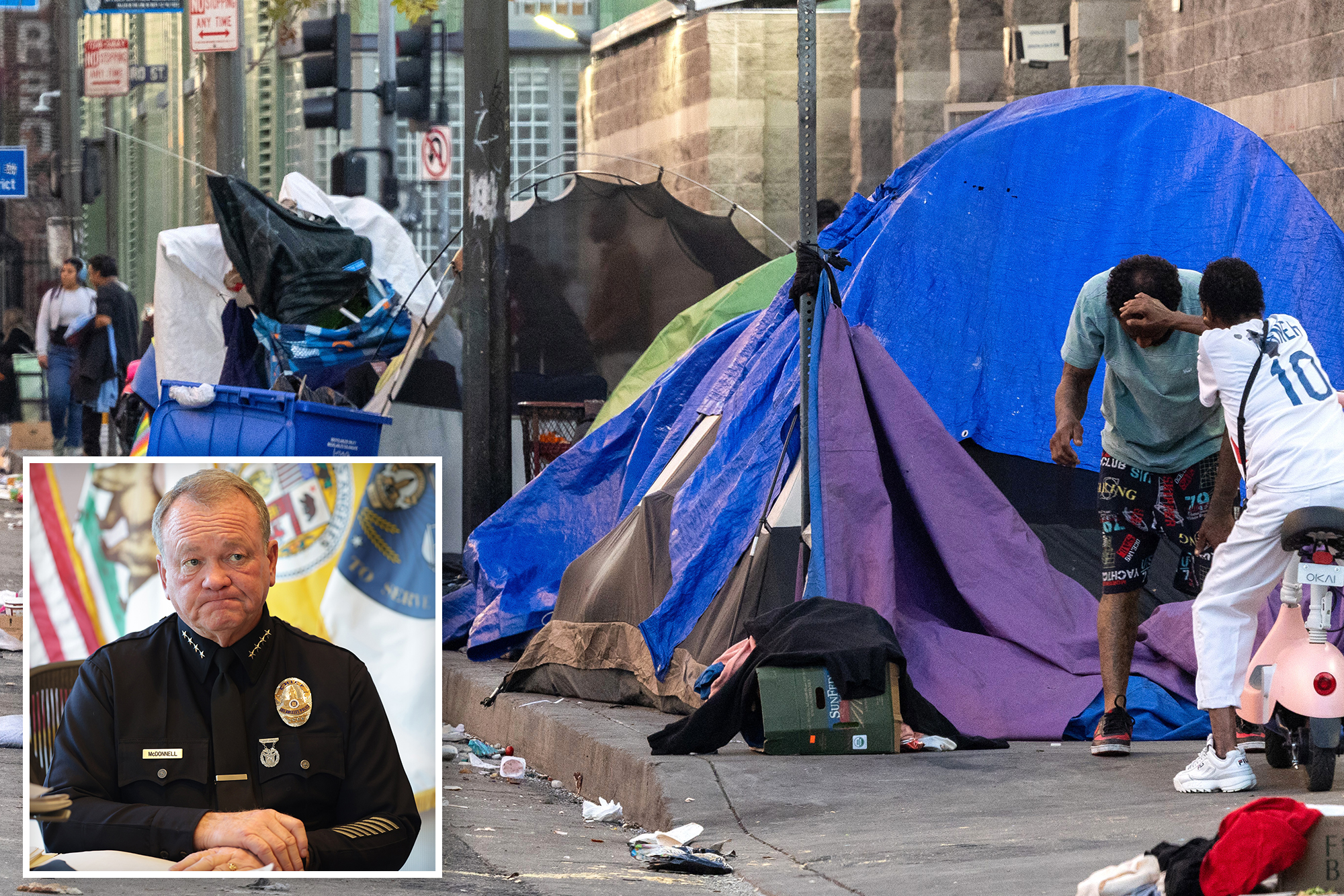 LAPD responds to 40 calls an hour for the homeless, as they battle too ...