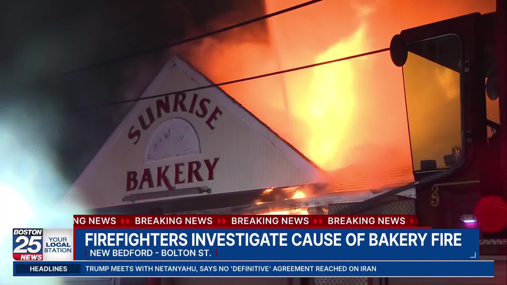 Investigation underway after fire destroys Massachusetts bakery