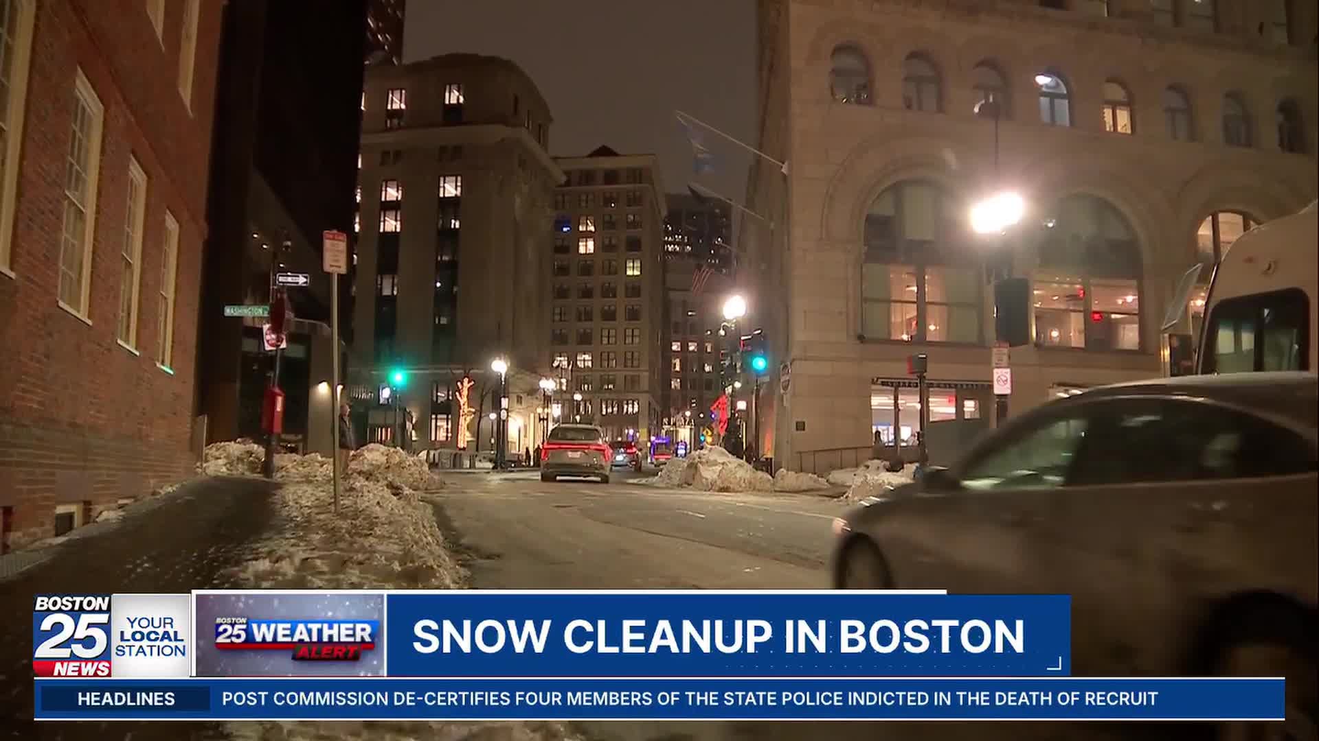 Snow removal is slow going in Boston