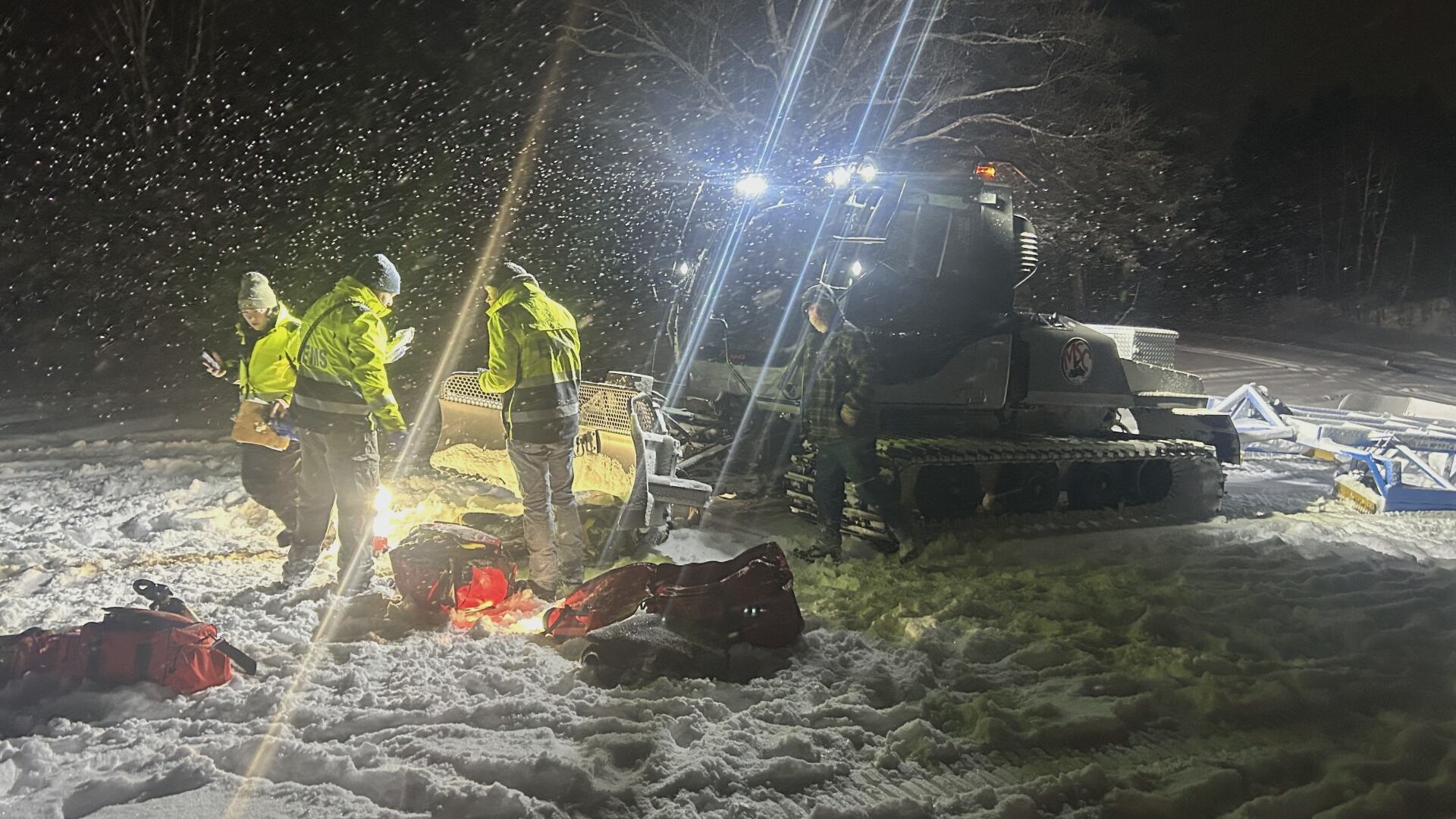 First responders test skills in high-stakes snowmobile rescue scenario
