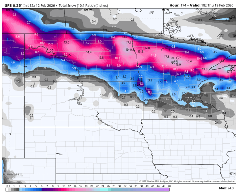 'Please monitor the forecast': Possible snowstorm in Minnesota next week