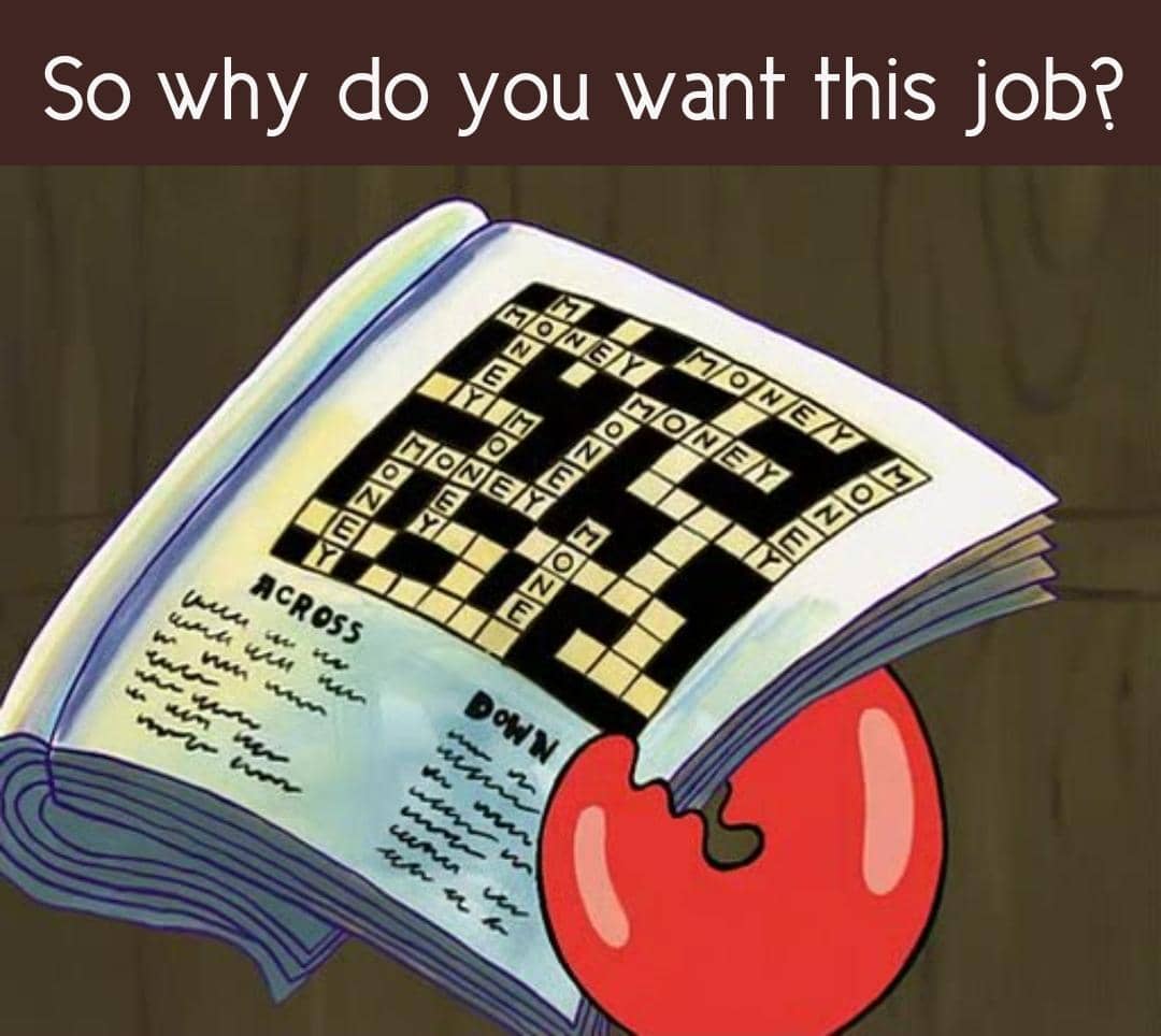 – 8 Meme SpongeBob Lucu tentang Wawancara Kerja