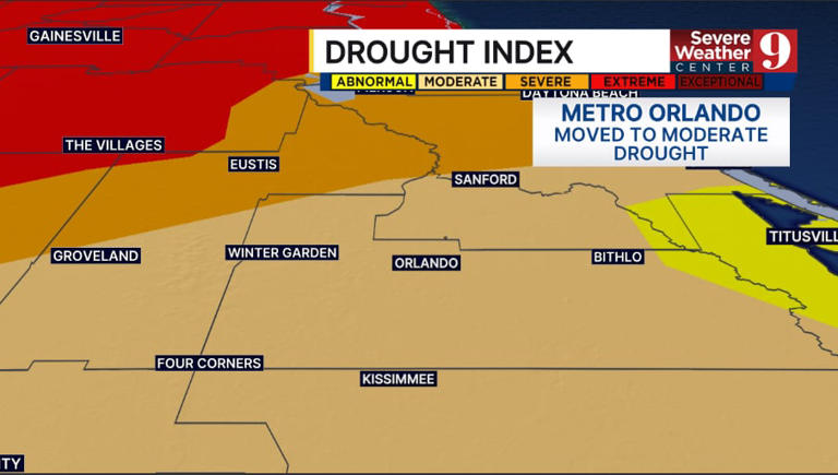 Extreme drought expands in parts of Central Florida