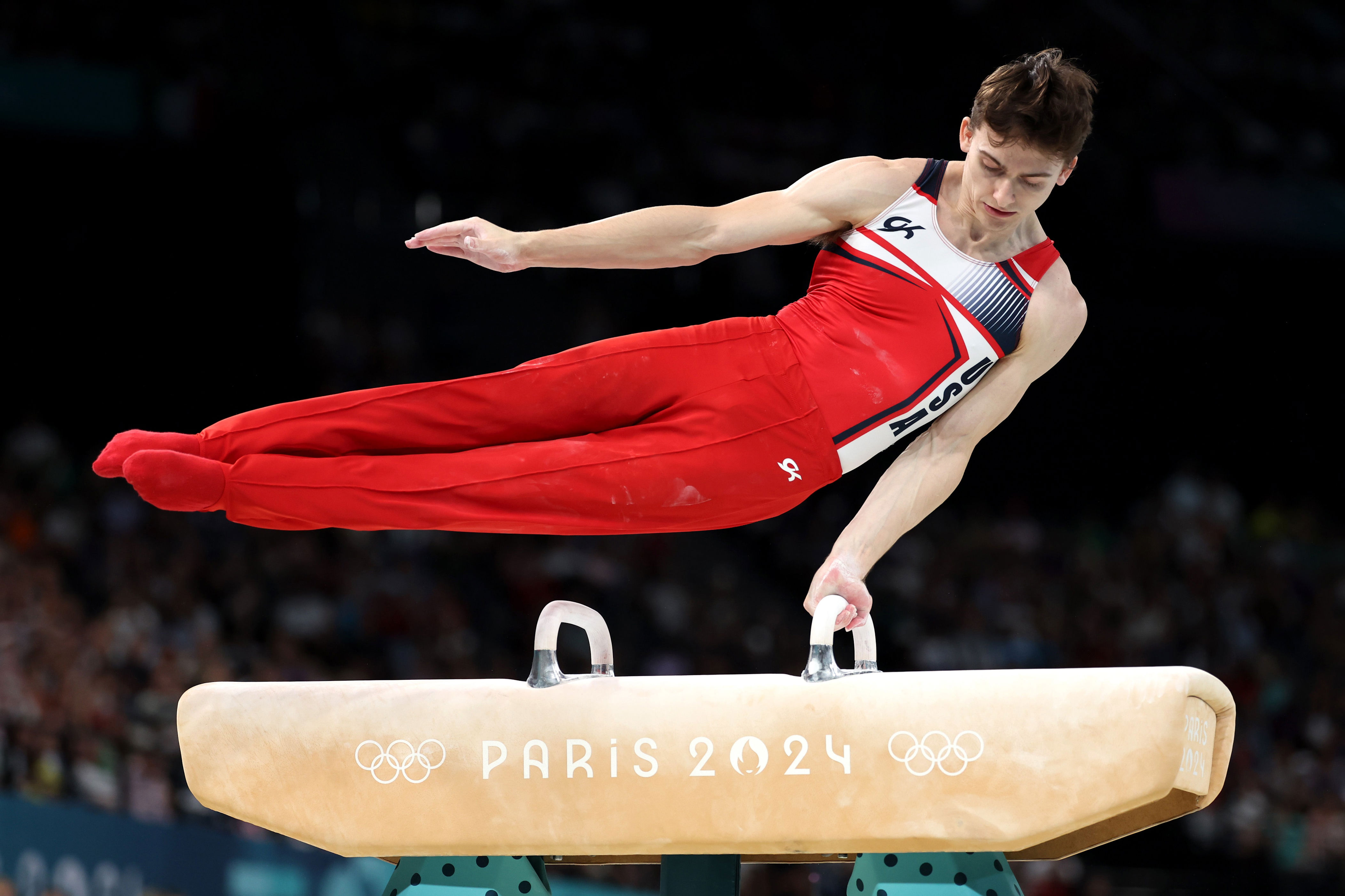 Stephen Nedoroscik shot to fame with his bronze medal-clinching pommel horse routine at the 2024 Paris Olympics (Getty Images)