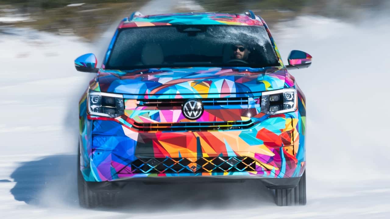 I drifted a 2027 Volkswagen Atlas prototype on ice. It seemed promising
