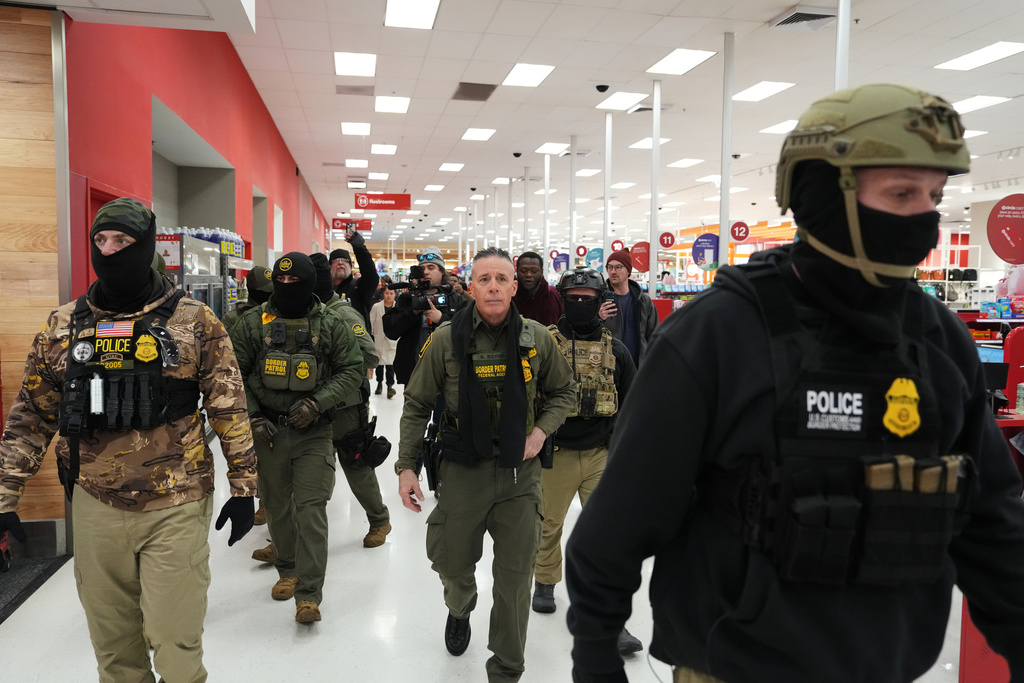 Around the US., people protest retailer Target’s relationship with ICE