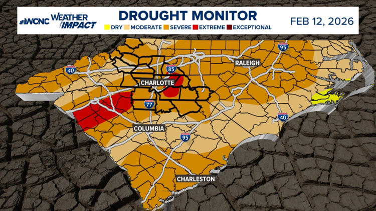 Extreme drought conditions have returned to Charlotte for the first ...