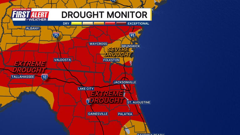 Extreme drought conditions now in effect for Northeast Florida: What ...