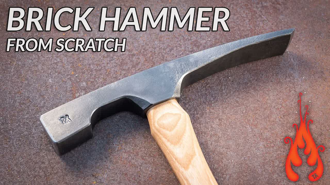 You think this is easy? – Forging a brick hammer from raw steel