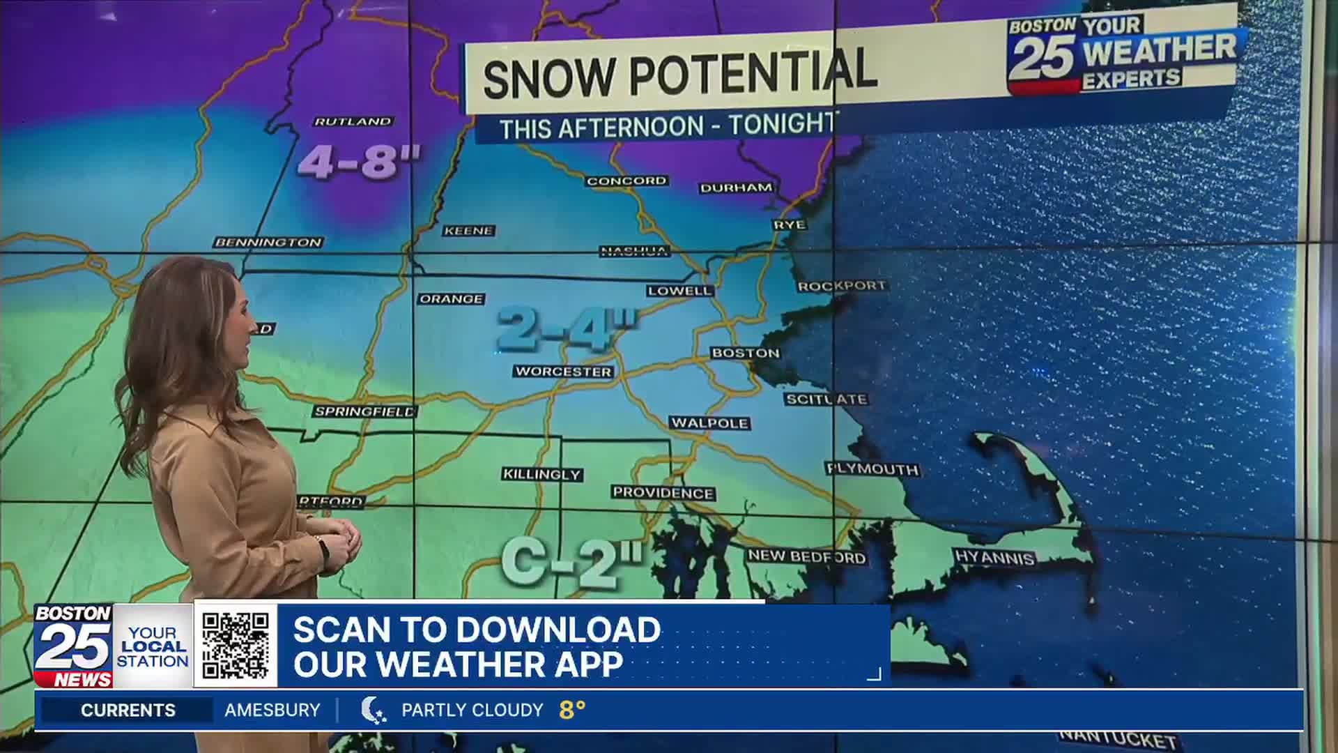 Winter storm bringing plowable snow to Mass. tonight, see when flakes ...
